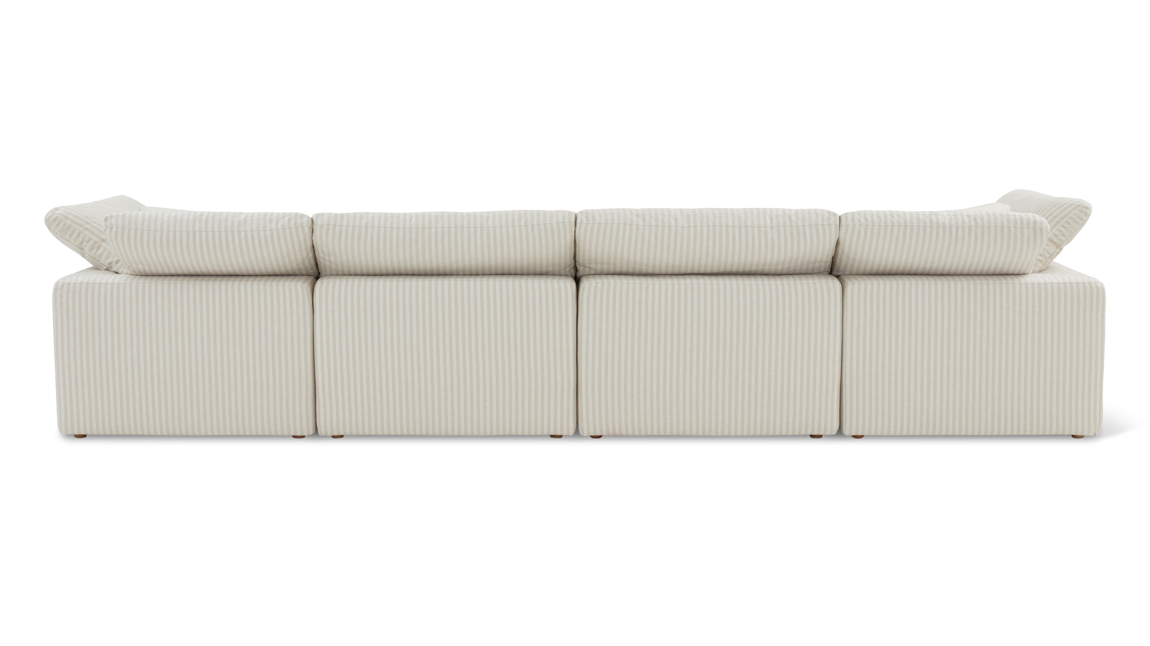 Movie Night™ 6-Piece Modular U-Shaped Sectional, Standard, Newport Stripe - Image 10