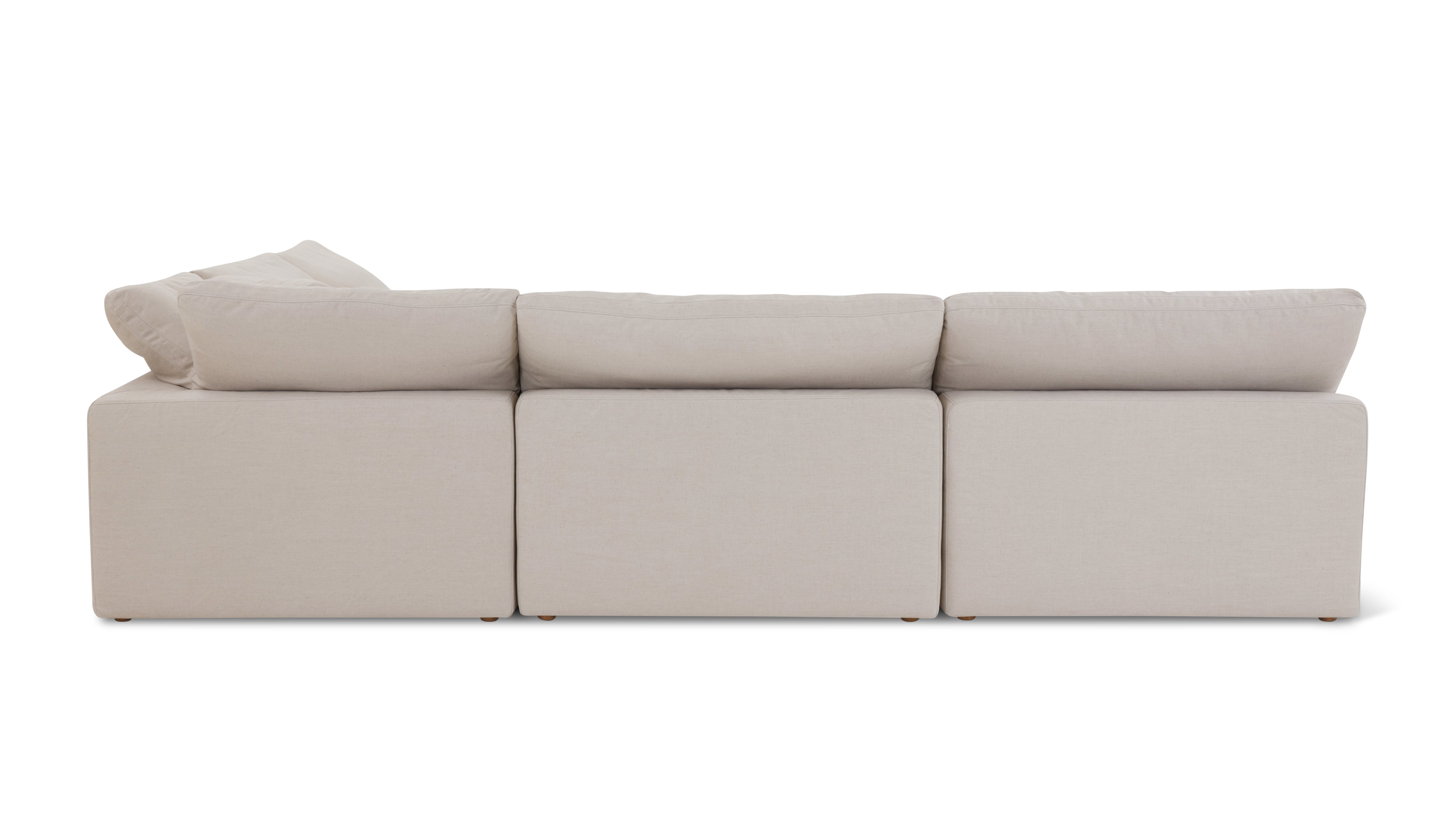 Movie Night™ 4-Piece Modular Sectional Open, Large, Clay - Image 8