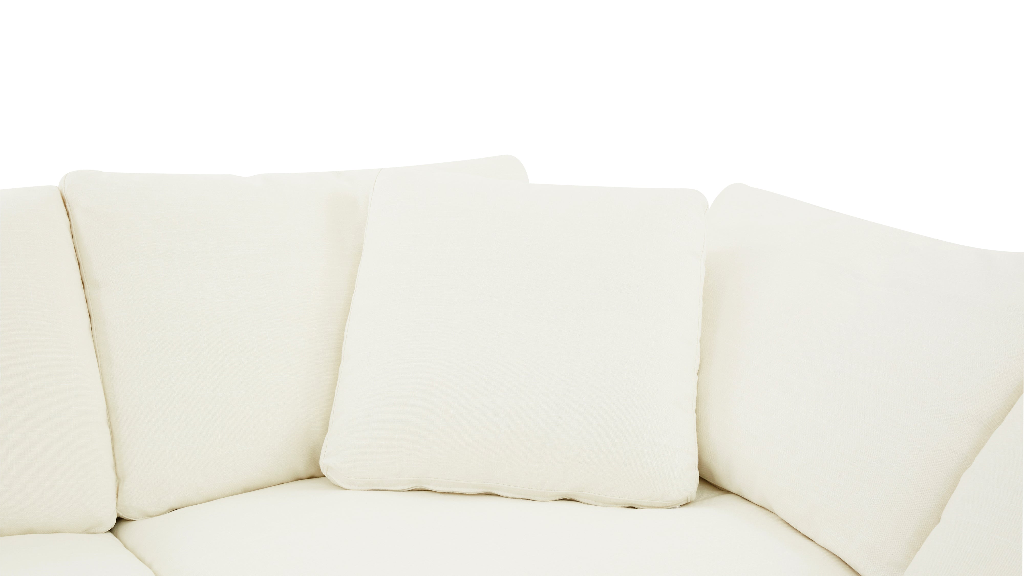 Movie Night™ 4-Piece Modular Sectional Open, Large, Cream Linen - Image 5