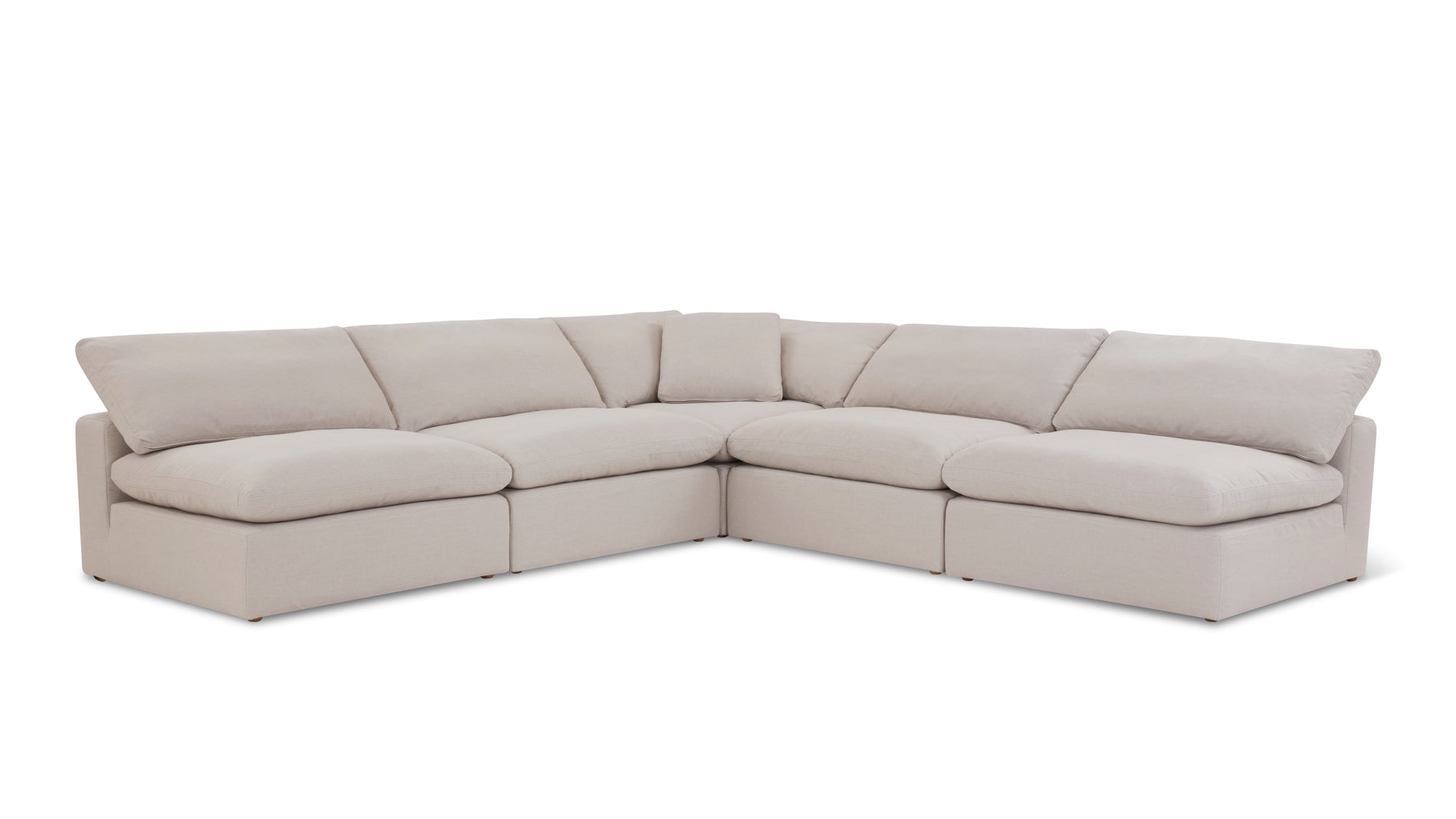 Movie Night™ 5-Piece Modular Sectional Open, Large, Clay_image