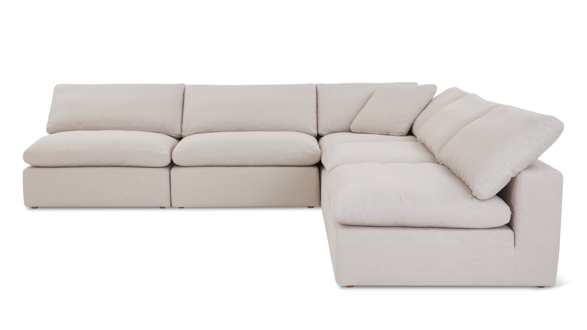 Movie Night™ 5-Piece Modular Sectional Open, Large, Clay_image