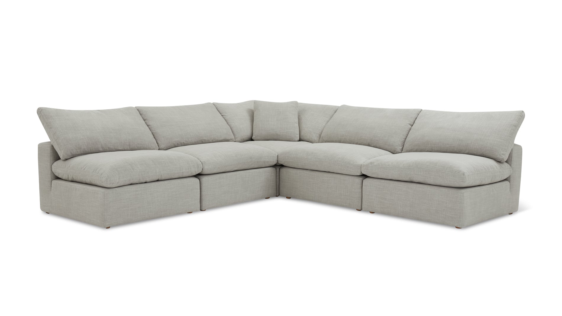 Movie Night™ 5-Piece Modular Sectional Open, Large, Light Pebble_image