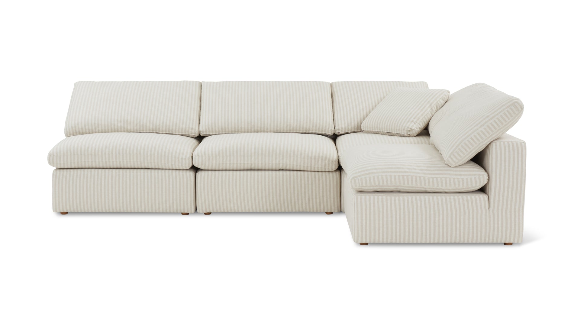 Movie Night™ 4-Piece Modular Sectional Open, Standard, Newport Stripe_image