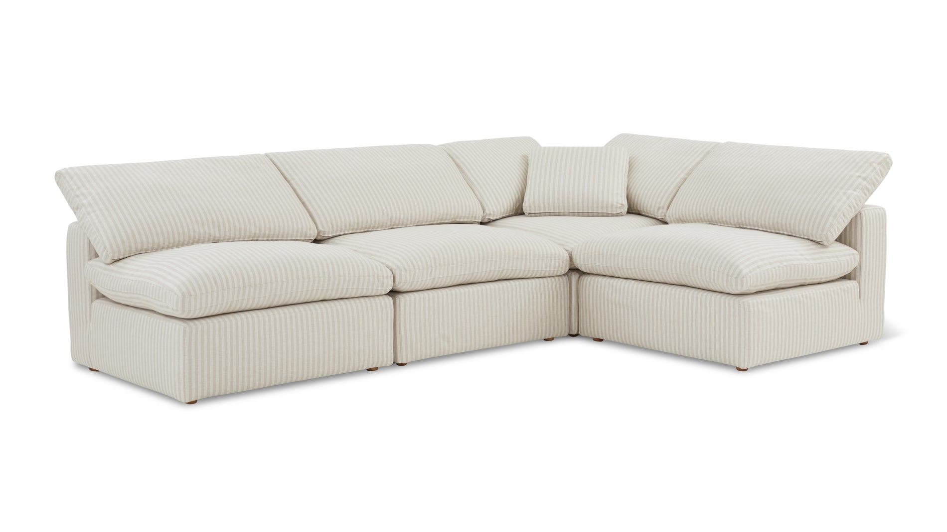 Movie Night™ 4-Piece Modular Sectional Open, Standard, Newport Stripe_image