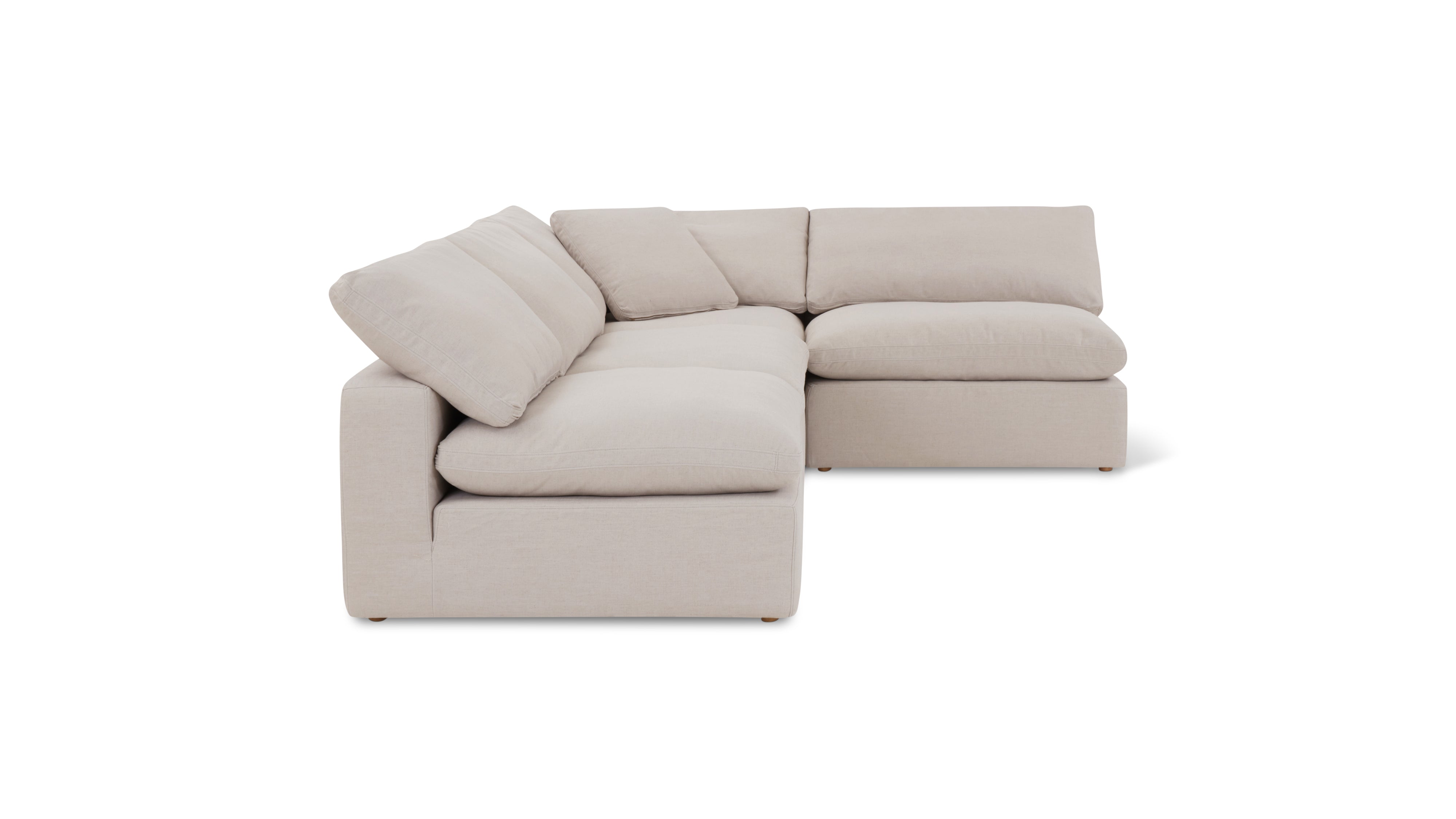 Movie Night™ 4-Piece Modular Sectional Open, Standard, Clay - Image 8