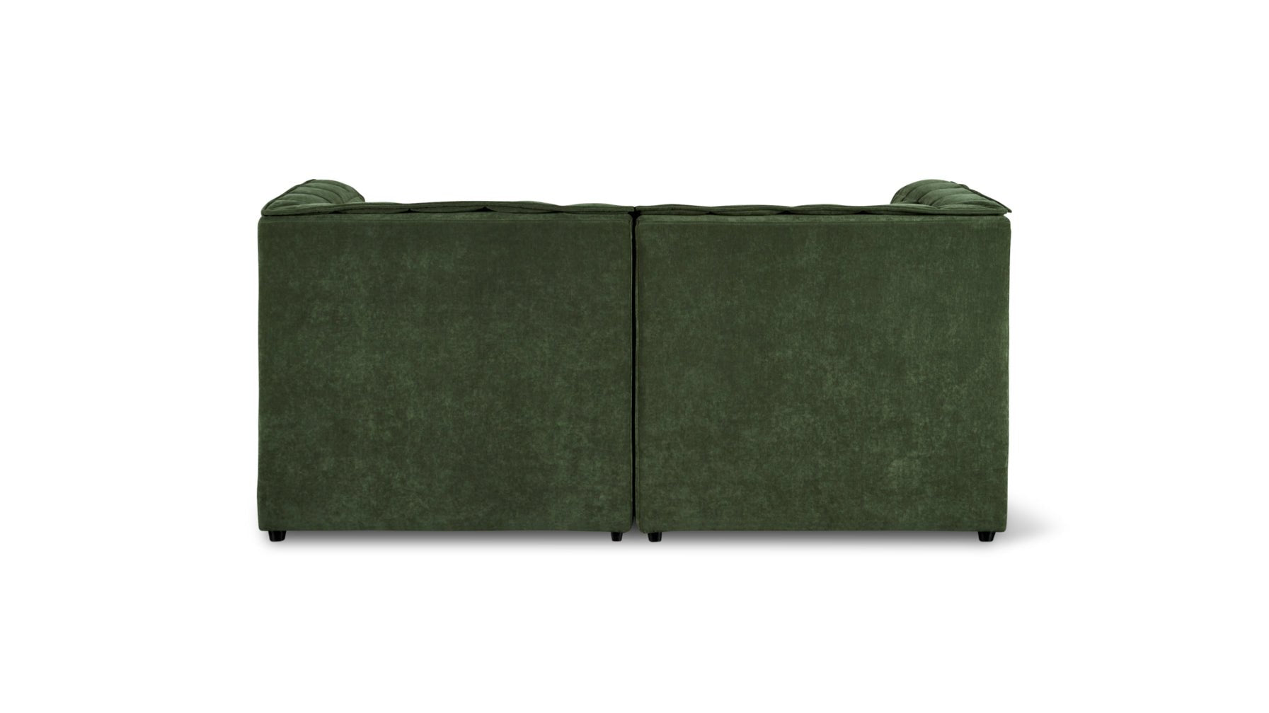 Quilt 2-Piece Modular Sofa, Moss - Image 9