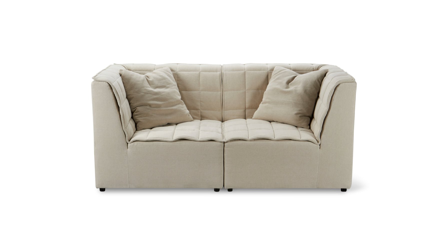 Quilt 2-Piece Modular Sofa, Fawn_image