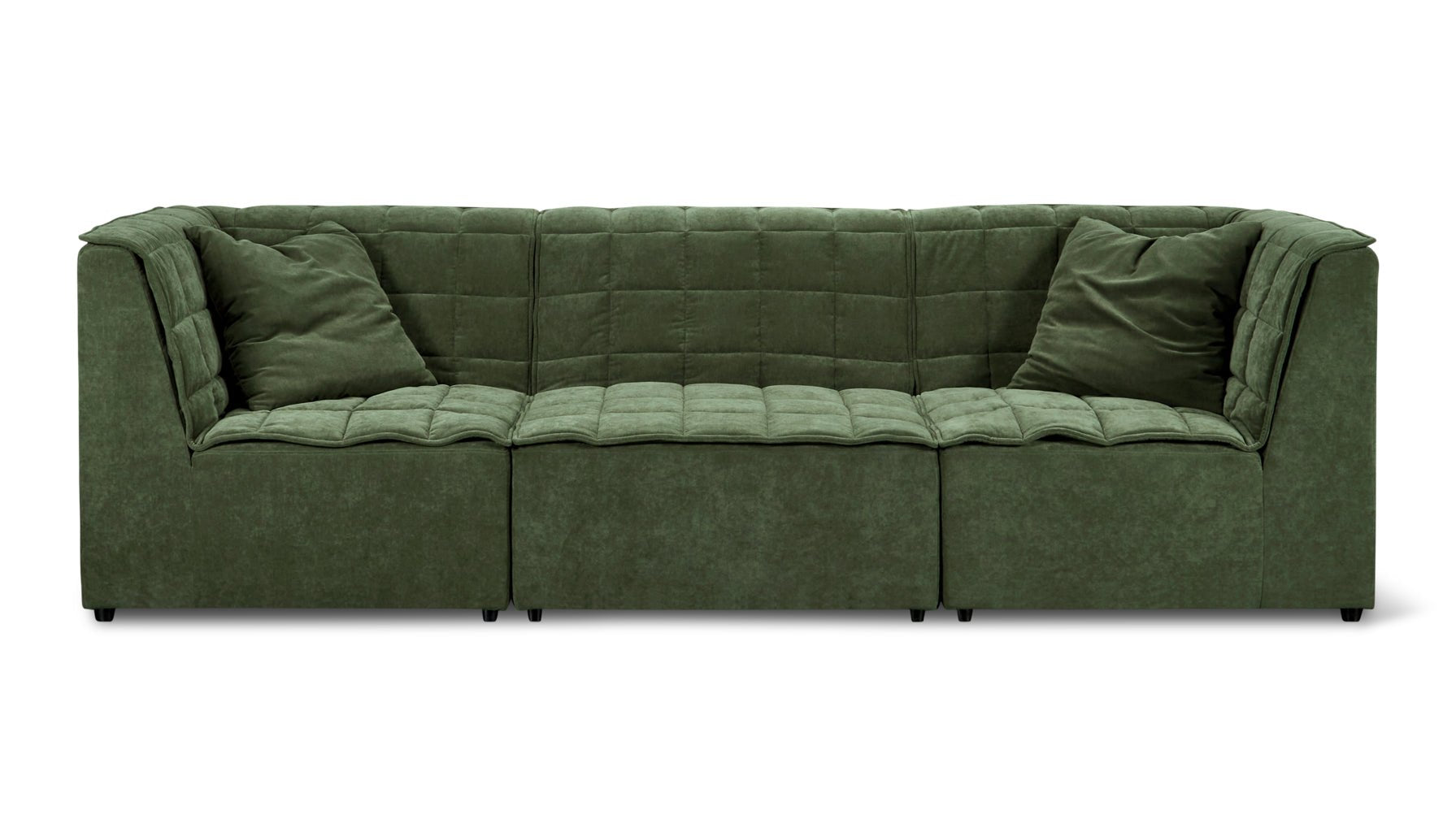 Quilt 3-Piece Modular Sofa, Moss_image