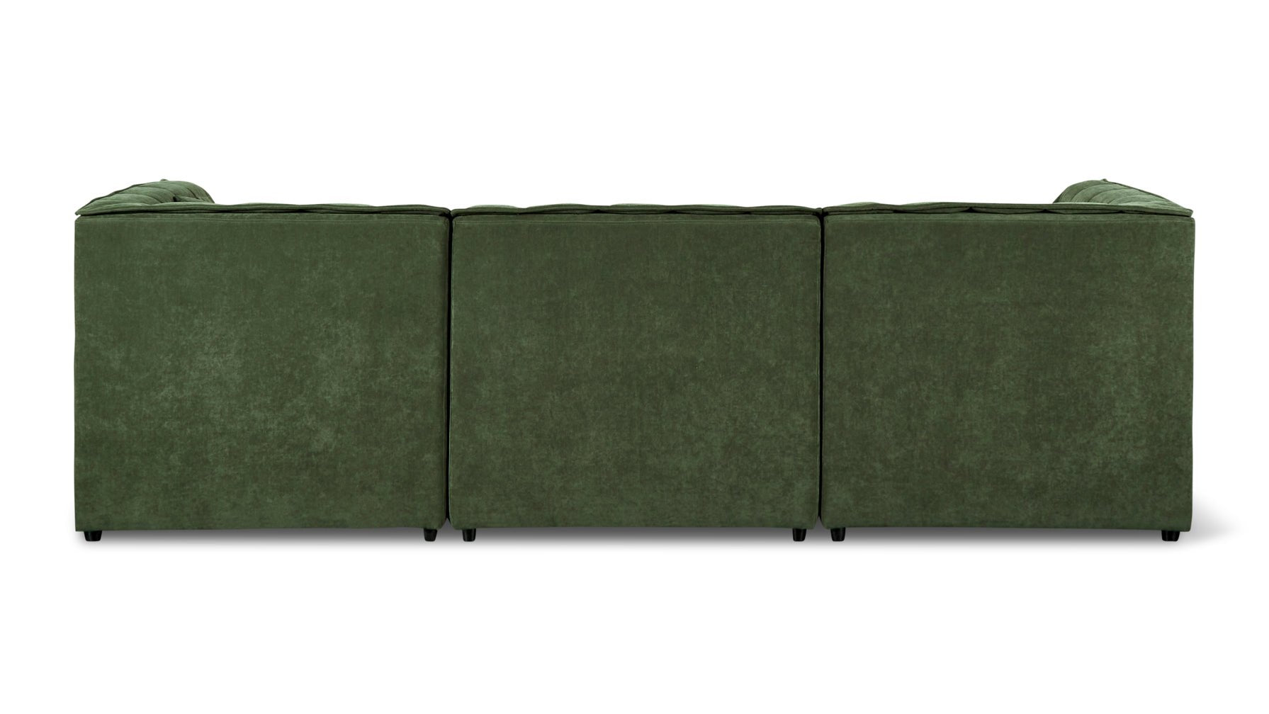 Quilt 3-Piece Modular Sofa, Moss - Image 8