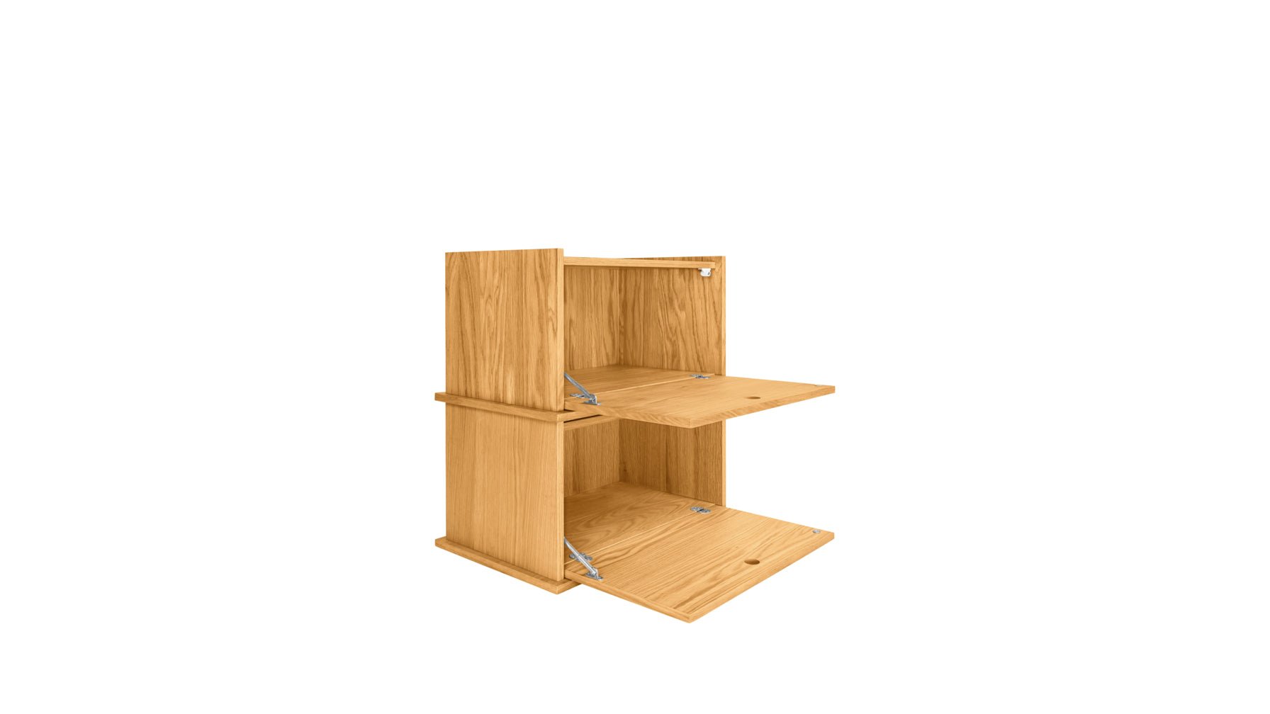 Keep Stacking Storage System 2-Piece, Closed, White Oak - Image 8