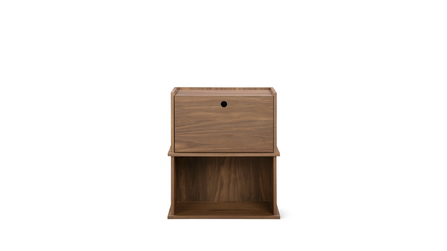 Keep Stacking Storage System 2-Piece, Open and Closed, Walnut_image