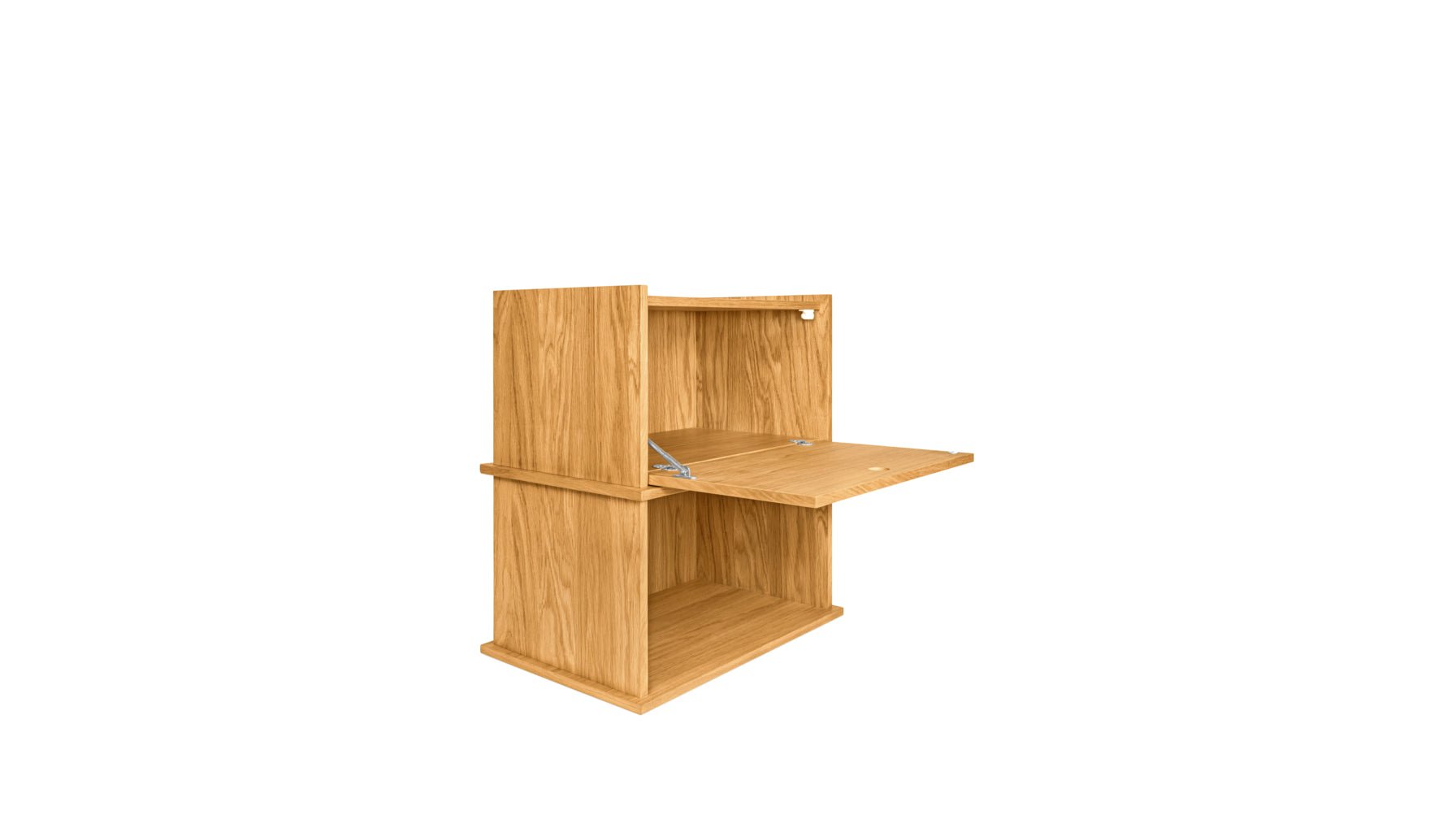 Keep Stacking Storage System 2-Piece, Open and Closed, White Oak - Image 8