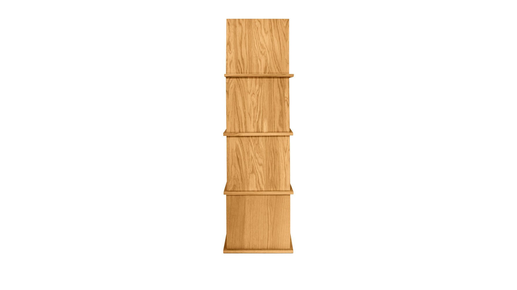 Keep Stacking Storage System 4-Piece, Open and Closed, White Oak - Image 15