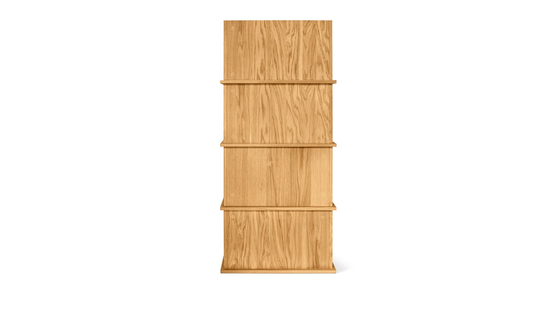 Keep Stacking Storage System 4-Piece, Open and Closed, White Oak - Image 15