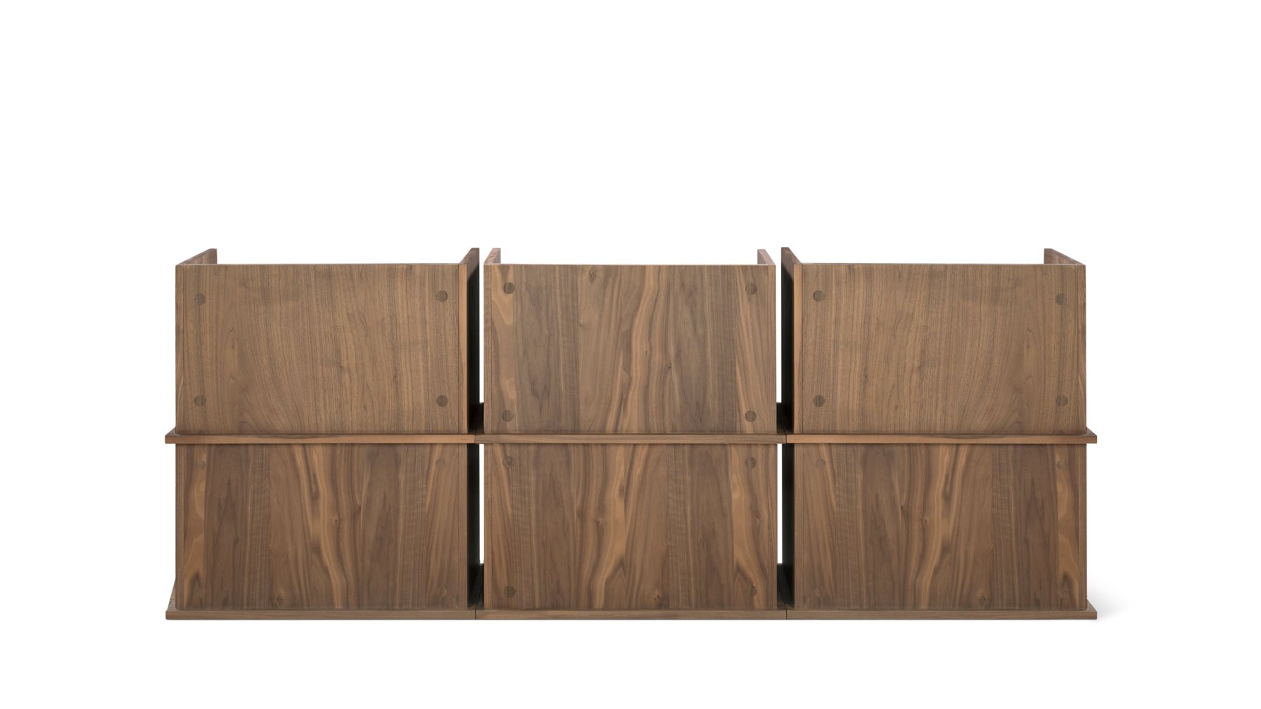 Keep Stacking Storage System 6-Piece, Open and Closed, Walnut - Image 13