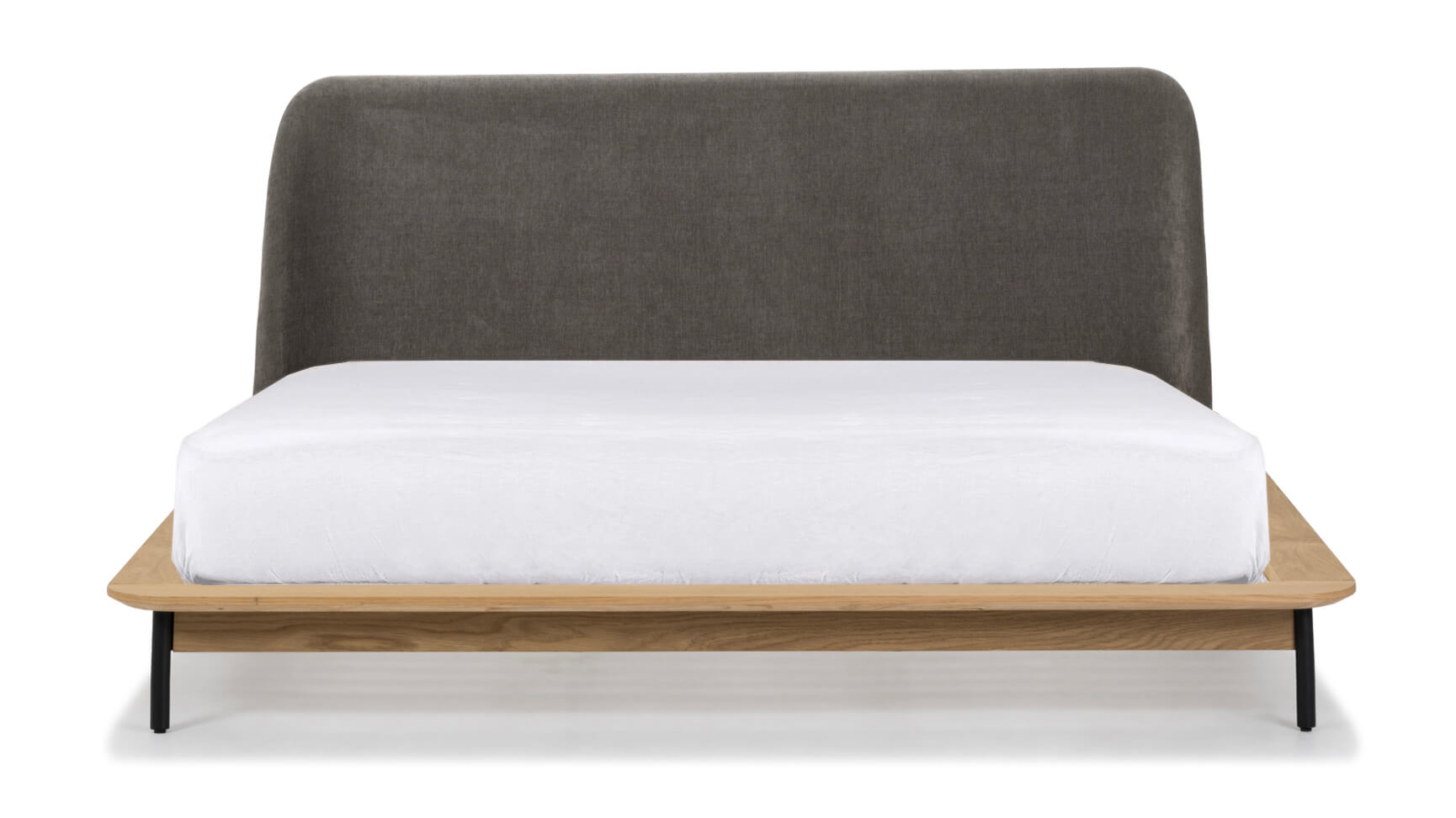 Easy Edge Bed, Queen, White Oak_image