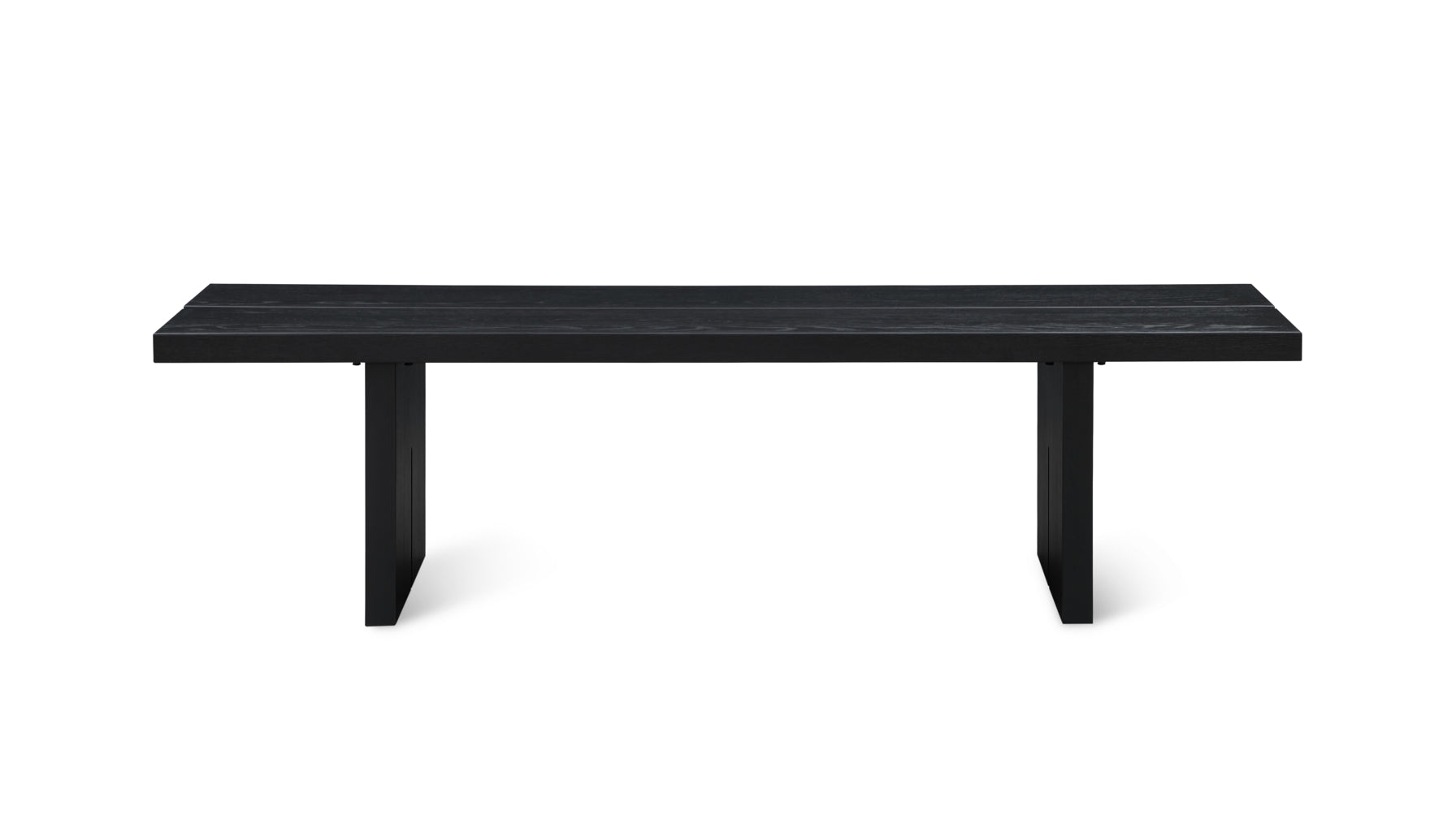 Black wood dining discount bench