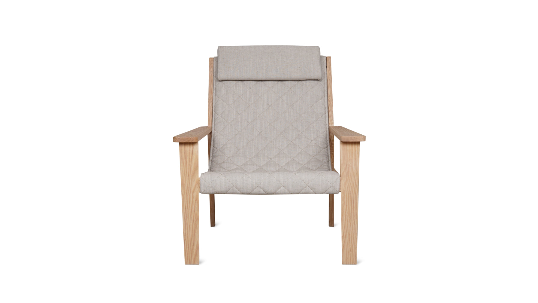 Sweet Life Sling Lounge Chair With Headrest Natural Ash Sundays