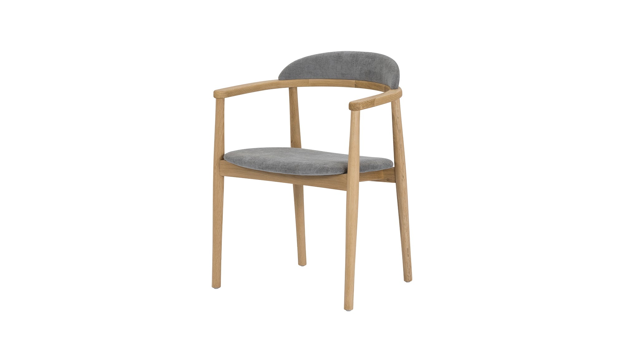 Count On Me Dining Chair, Oak, Grey Seat - Image 9